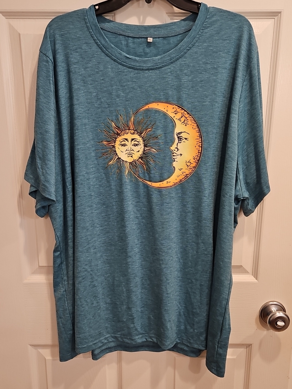 Teal Sun & Moon Graphic Tee